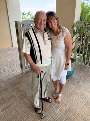 Dawn and Pa at Easter 2021