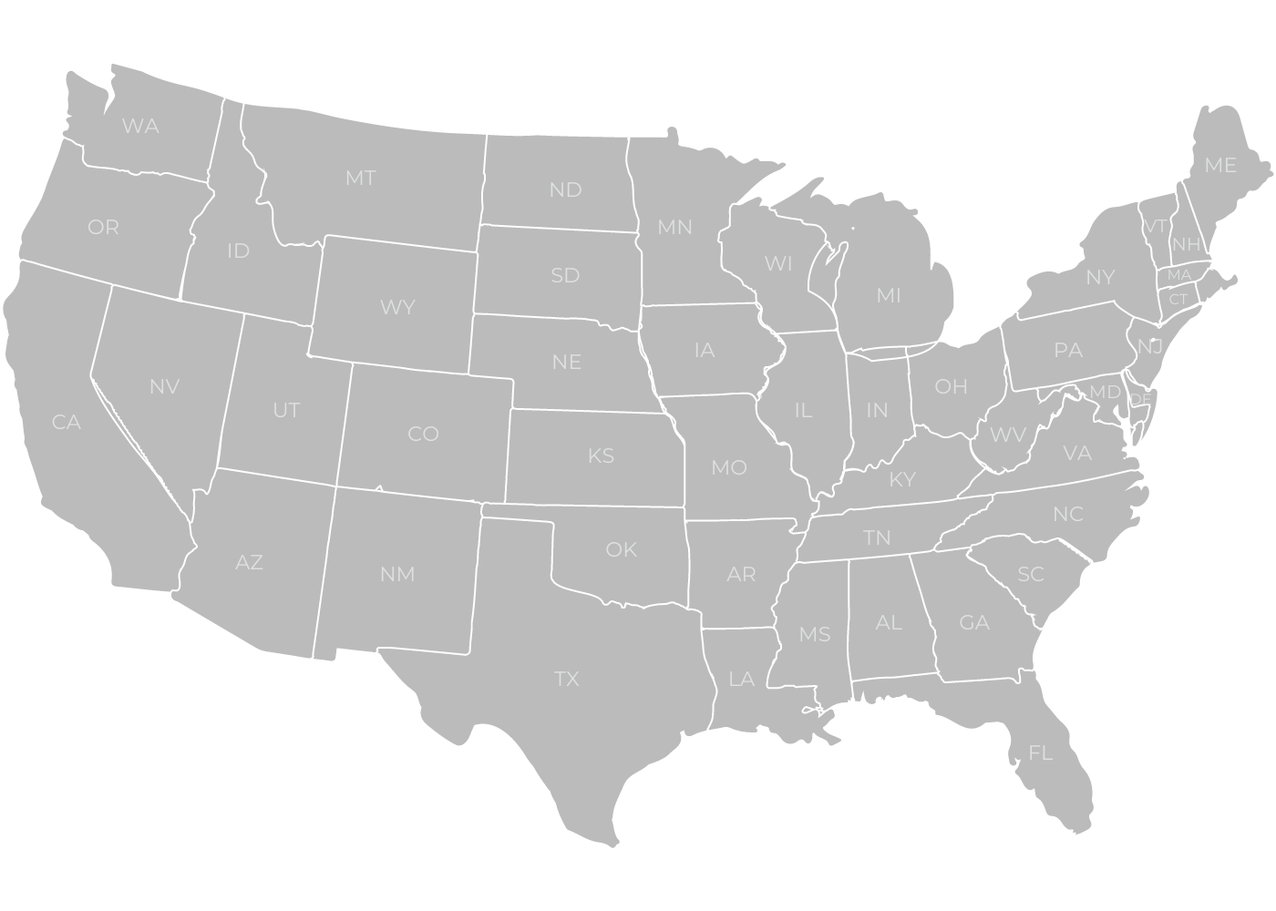 US Map Transparent