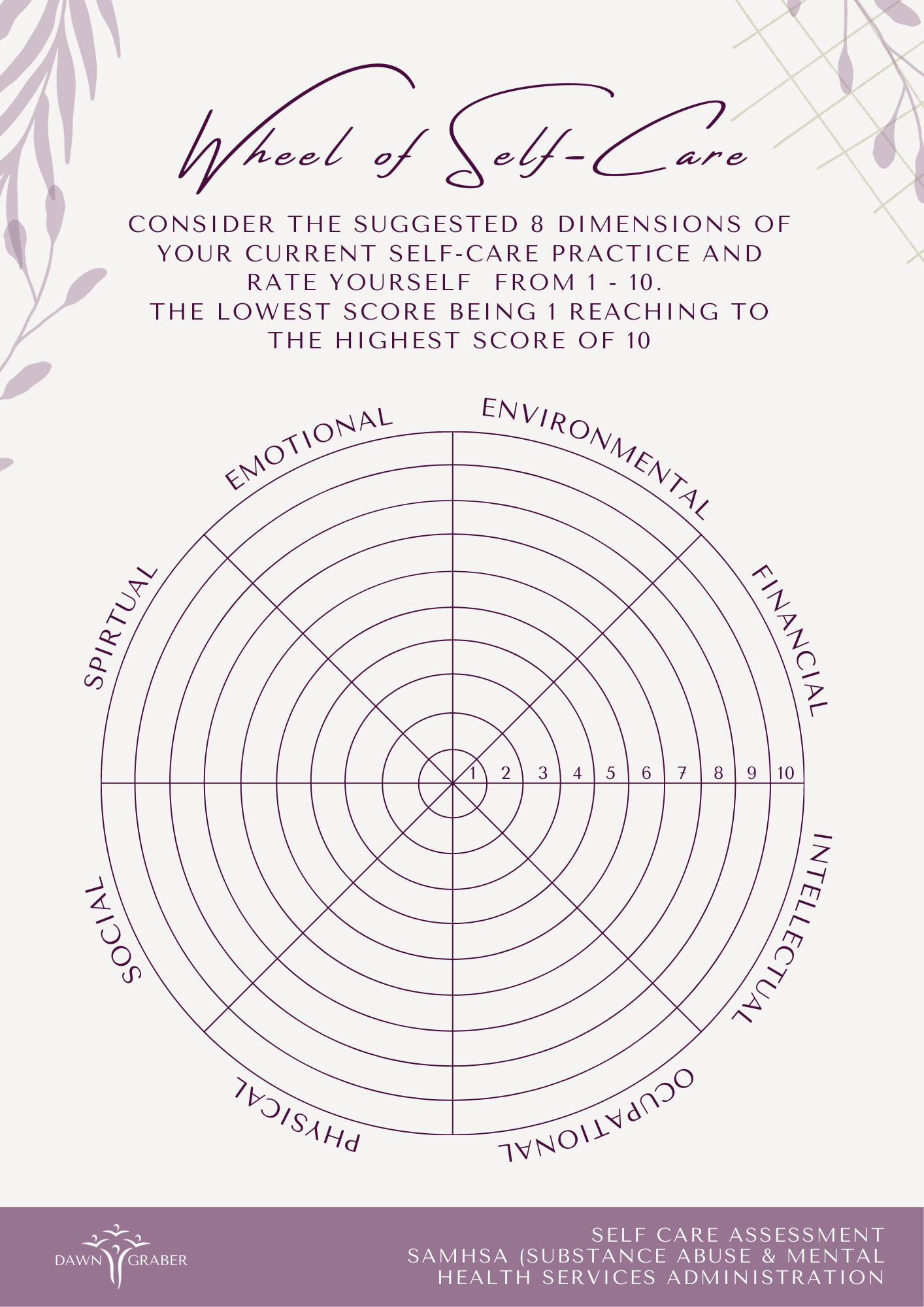 Wheel Of Life Workbook Worksheet