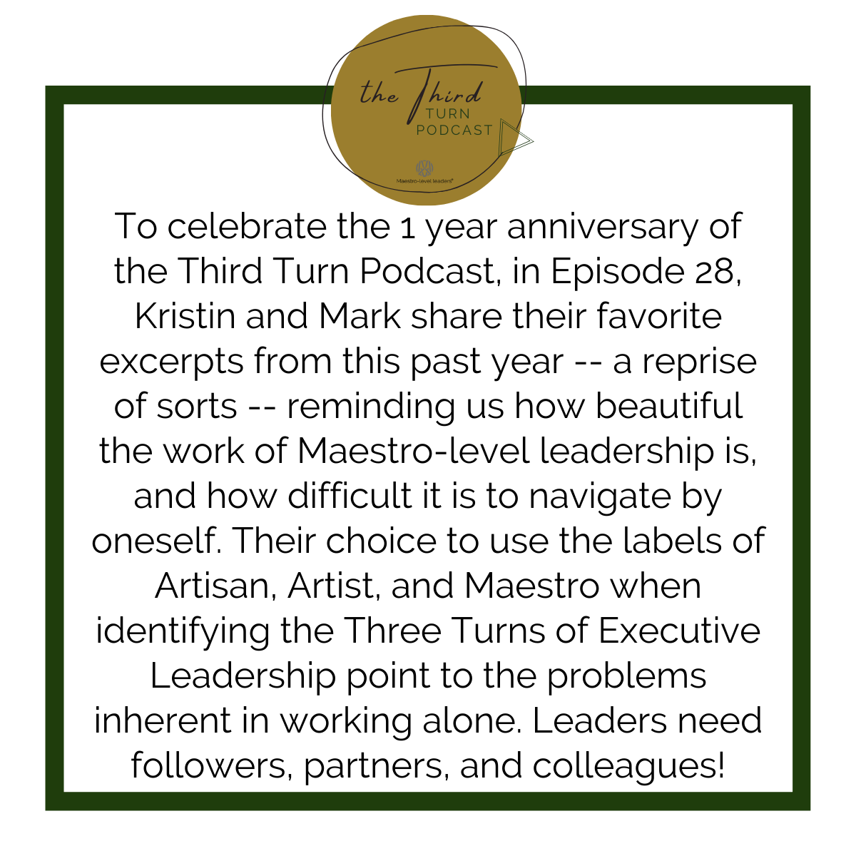 Third Turn - Episode 28 Description